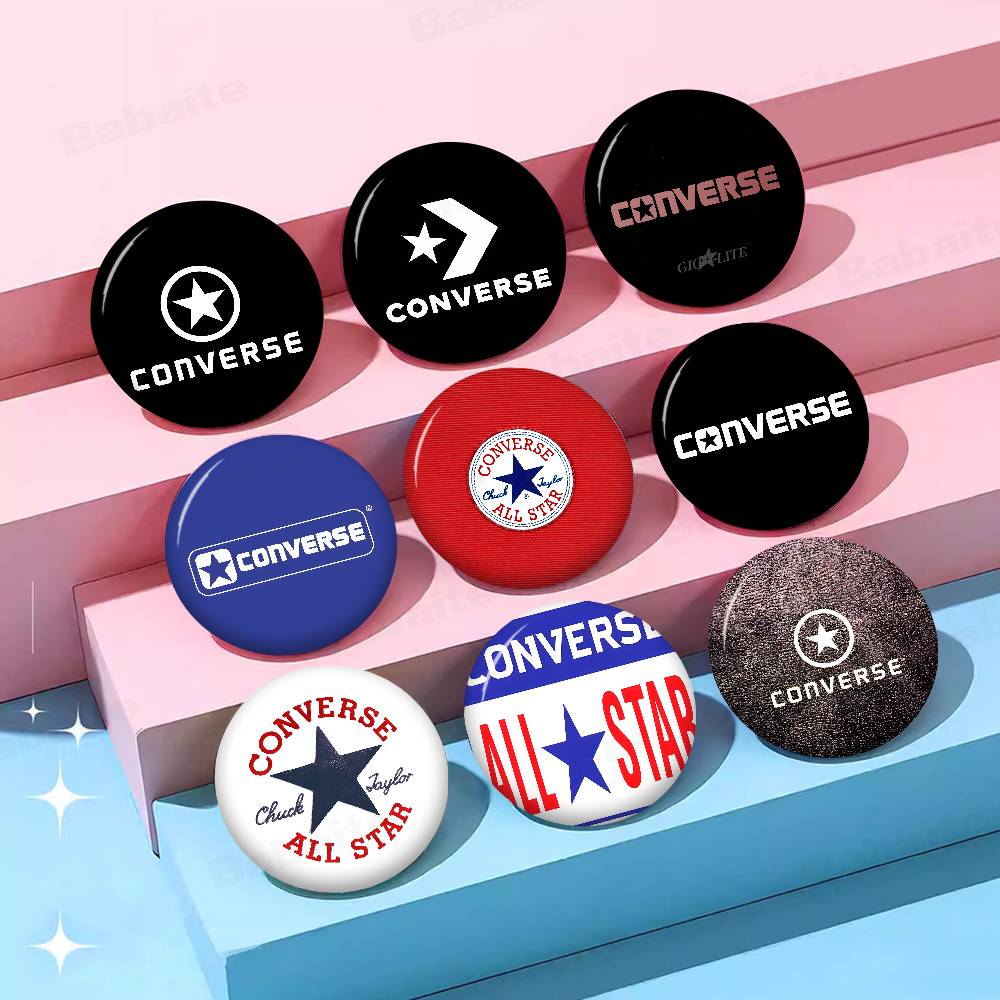 Embroidery Converse - C-CONVERSE Fashion Anime Brooches Cute Cartoon