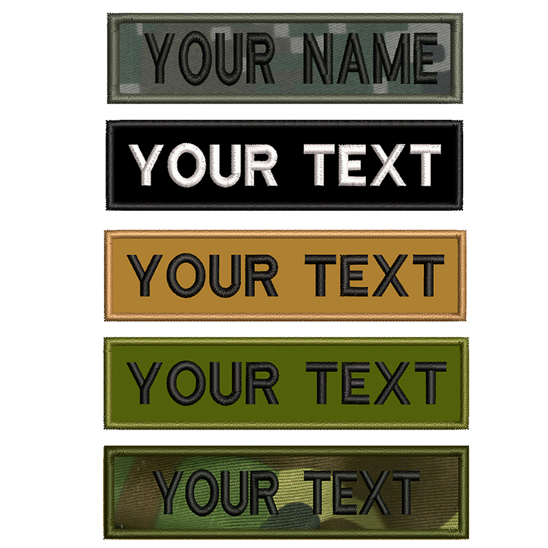Embroidery Names - Personalized Embroidery Name Patches Hook Backing