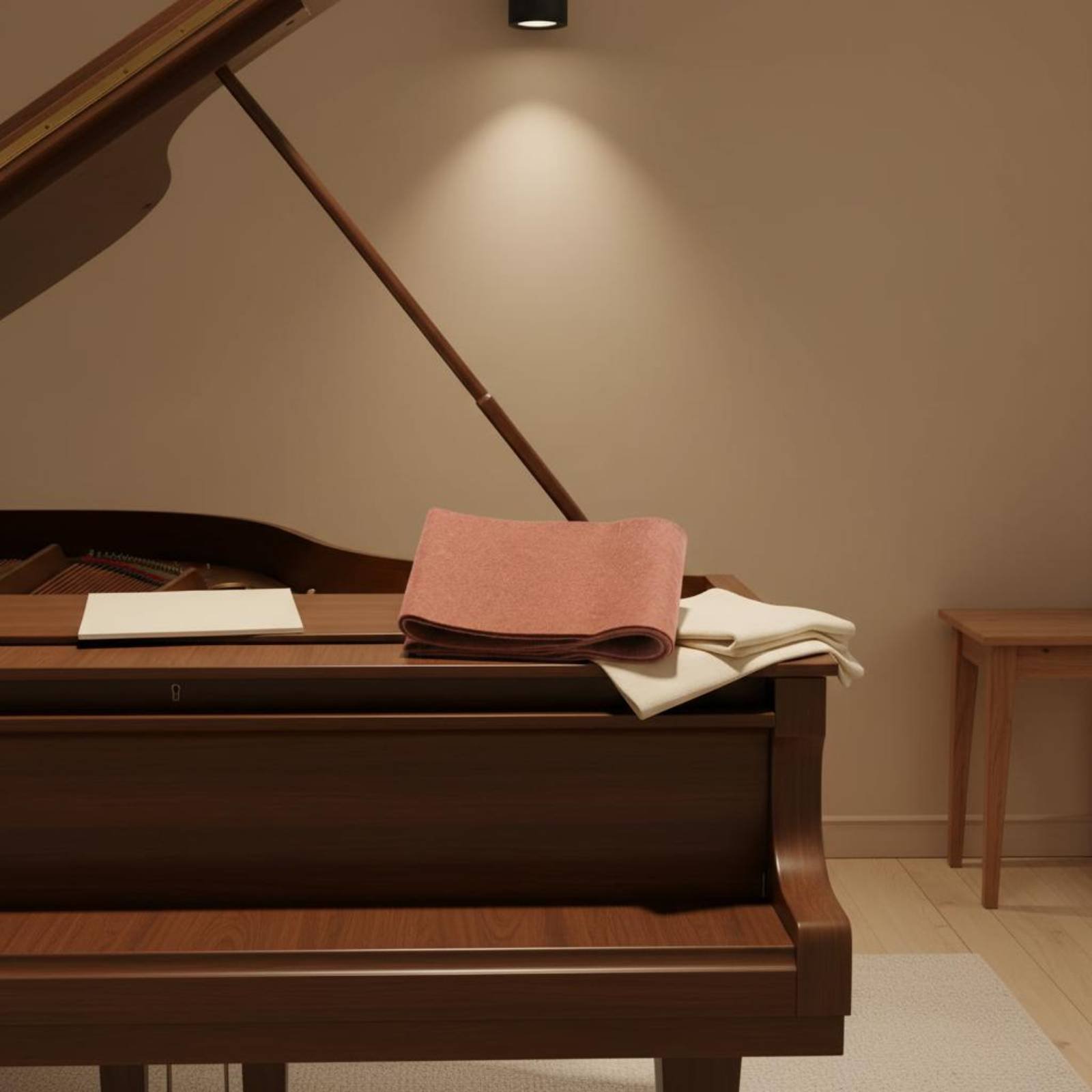 Grand Piano Sheet Rack Cover P - Felt Sheet Wool 评论和价格
