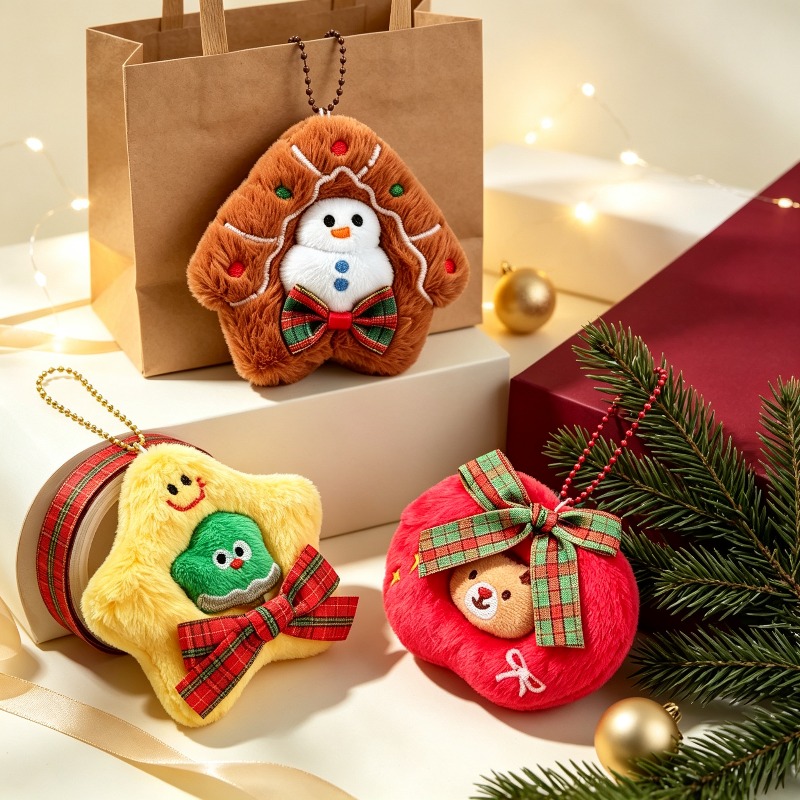 3 Pack Plush Embroidery Christ - Embroidery Xmas 评论和价格