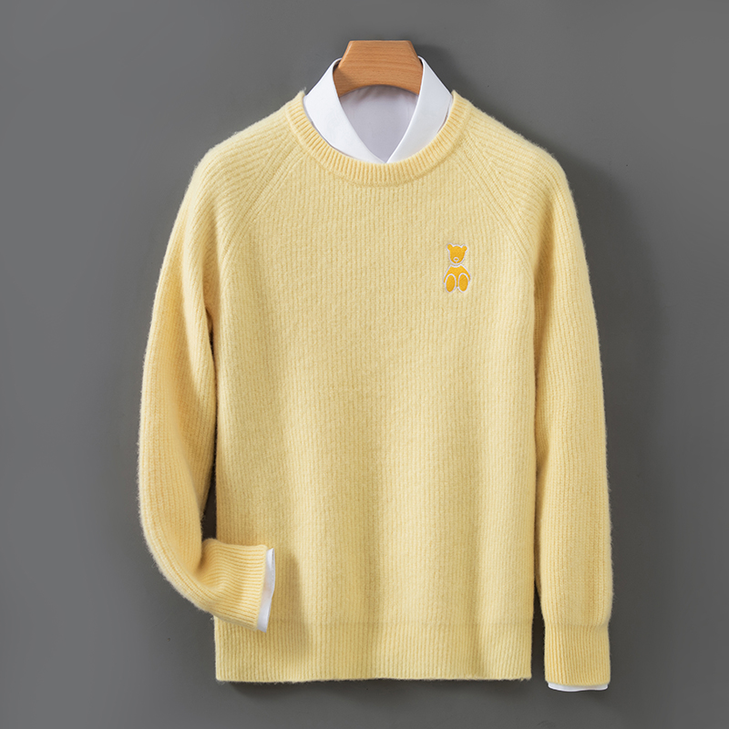 Men's O-Neck Embroidered Knitw - Embroidery In Australia 评论和价格