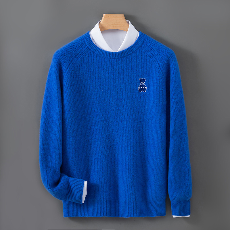 Men's O-Neck Embroidered Knitw - Embroidery In Australia 评论和价格