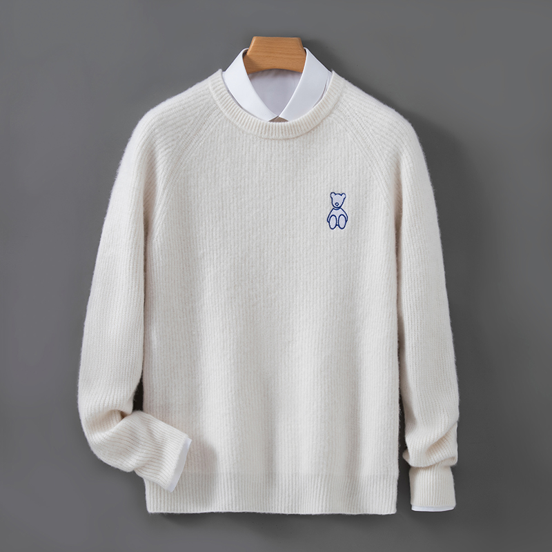 Men's O-Neck Embroidered Knitw - Embroidery In Australia 评论和价格