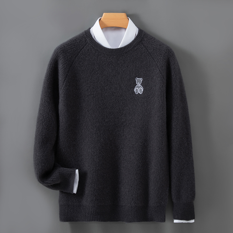 Men's O-Neck Embroidered Knitw - Embroidery In Australia 评论和价格
