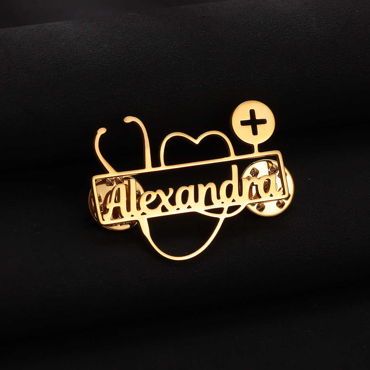 Custom Stethoscope Brooch Pers - Embroidery Names 评论和价格