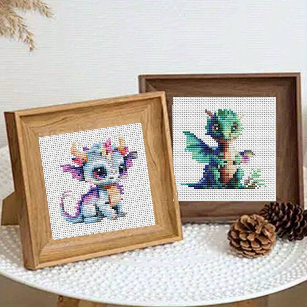 12Pcs Dragon Cross Stitch 11CT - Embroidery Kurta Men 评论和价格