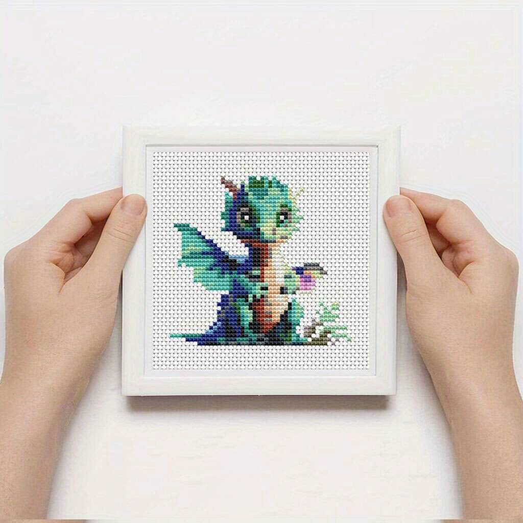12Pcs Dragon Cross Stitch 11CT - Embroidery Kurta Men 评论和价格