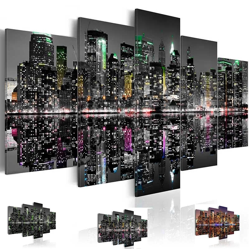 City Night Scenery Diy diamond - Embroidery York 评论和价格