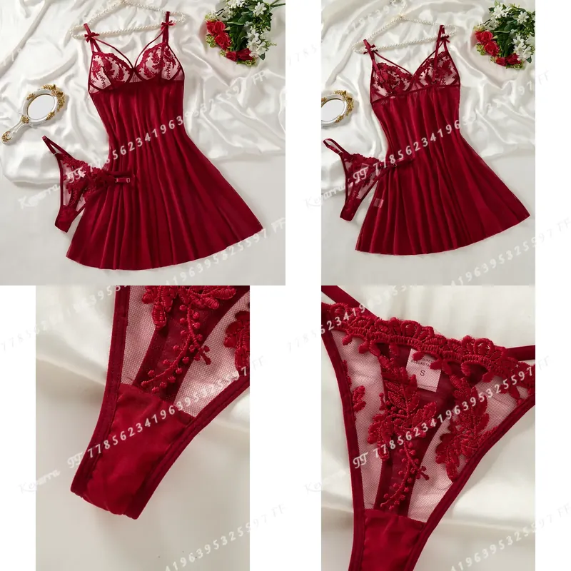 Wine Red Women's Country Style - Embroidery Red 评论和价格