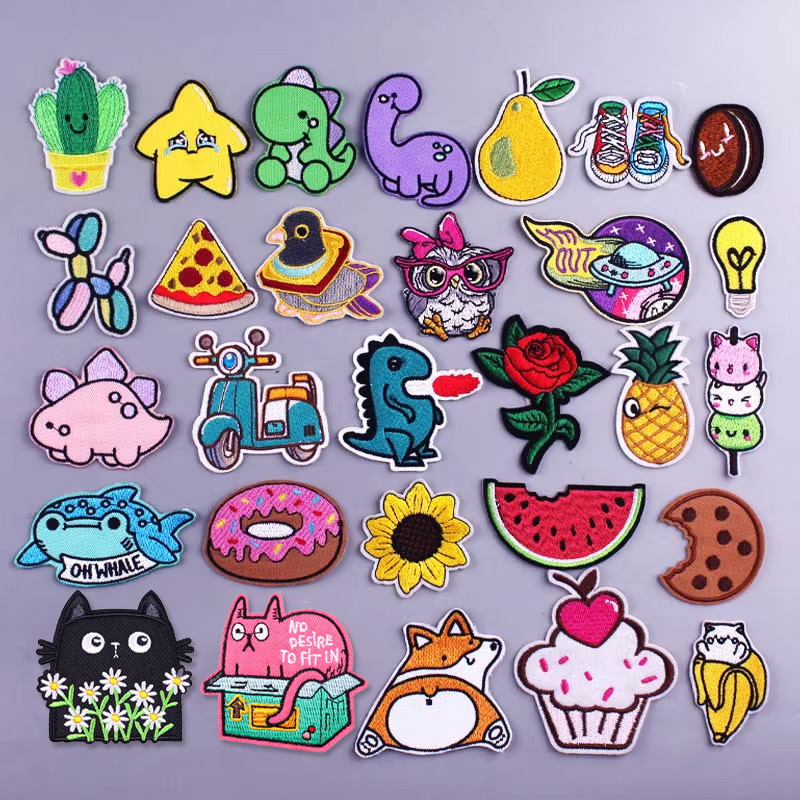 Cartoon Patch Stripe Embroider - Embroidery Converse 评论和价格