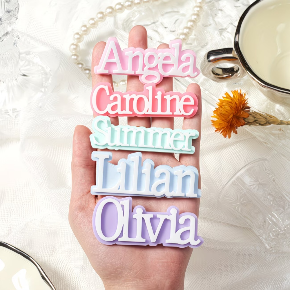 Custom Name Brooch Personalize - Embroidery Names 评论和价格
