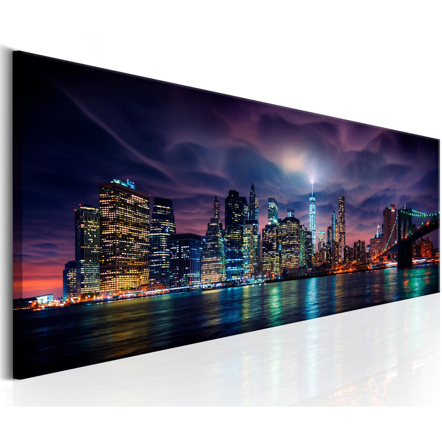 New York night landscape Large - Embroidery York 评论和价格