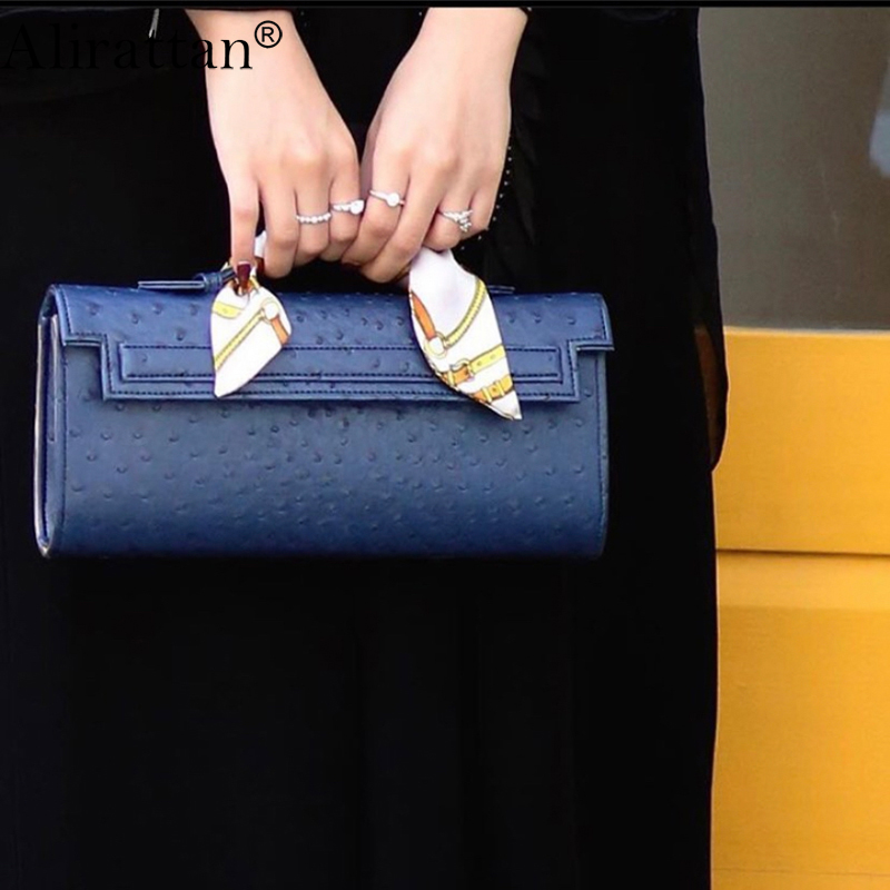 Women New Ostrich Pattern Clut - Embroidery Wallet 评论和价格