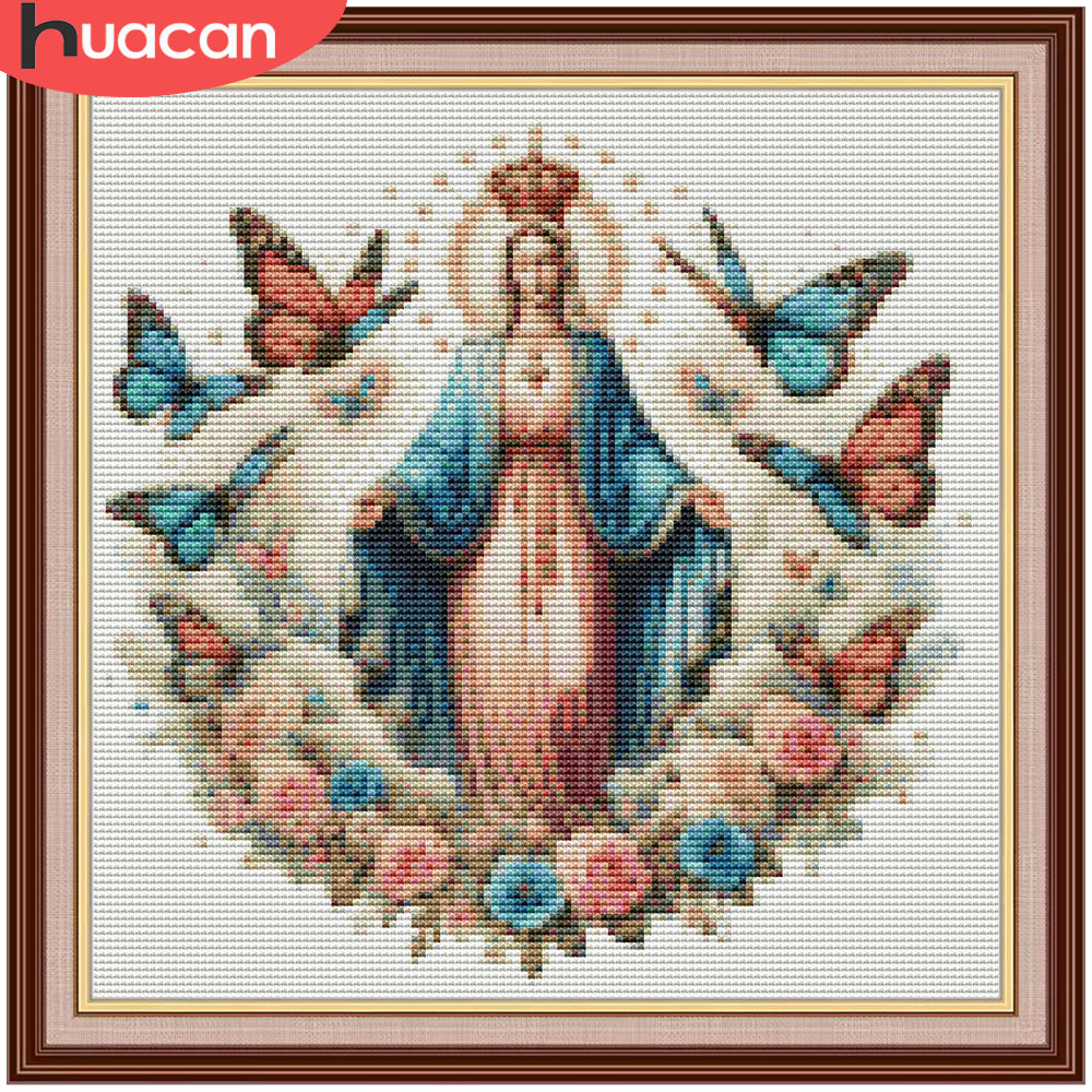 HUACAN Embroidery Kits Virgin  - Embroidery Rose Stitch 评论和价格