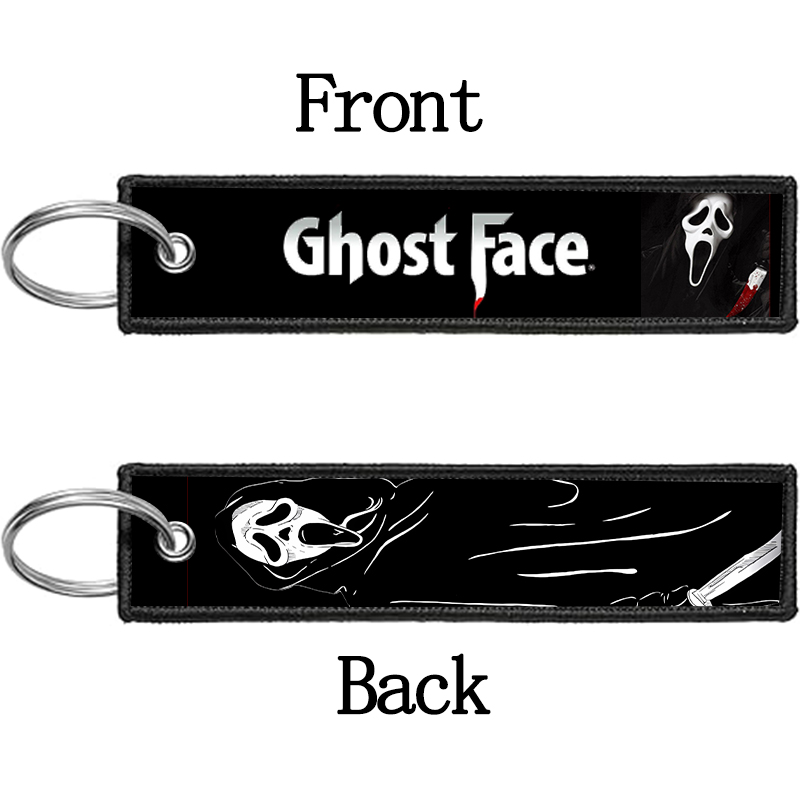 GHOST FACE Key Chain for Men W - Embroidery Gift Ideas 评论和价格