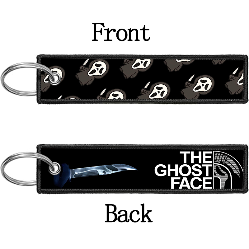 GHOST FACE Key Chain for Men W - Embroidery Gift Ideas 评论和价格