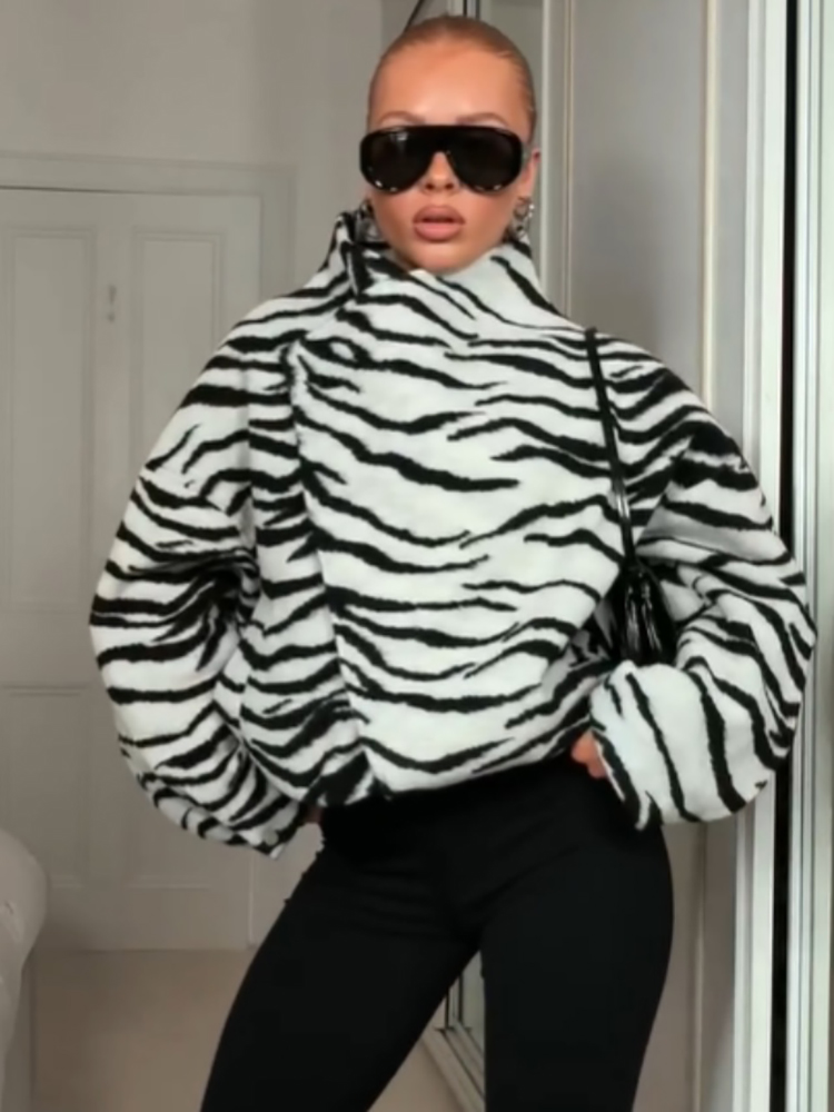 Fashion Zebra Print Asymmetric - Felt Sheet Wool 评论和价格