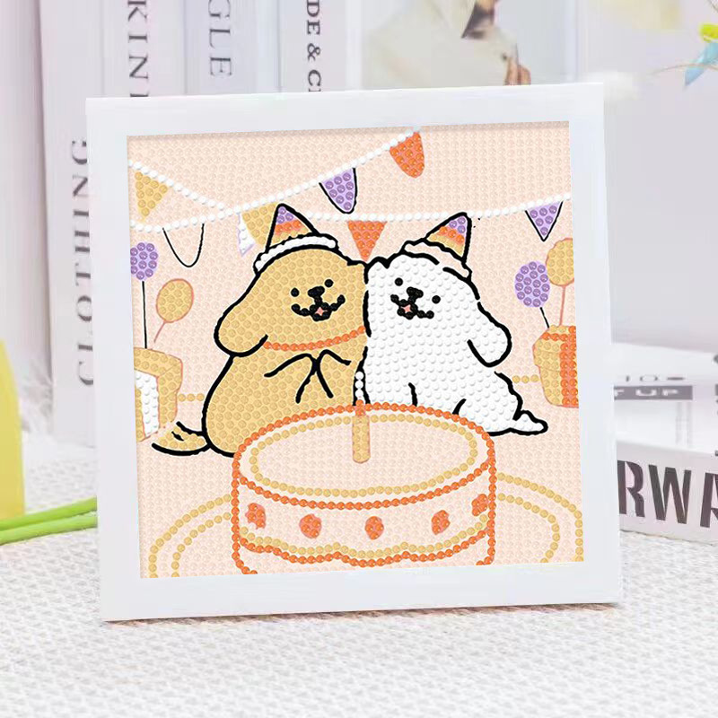 Cartoon Line Puppy Crystal Dia - Embroidery Gift Ideas 评论和价格