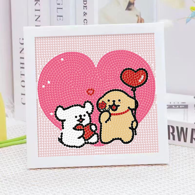 Cartoon Line Puppy Crystal Dia - Embroidery Gift Ideas 评论和价格
