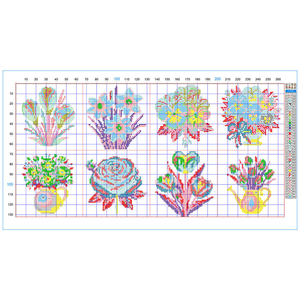 Evershine 8pcs Mini Flower Cro - Embroidery Rose Stitch 评论和价格