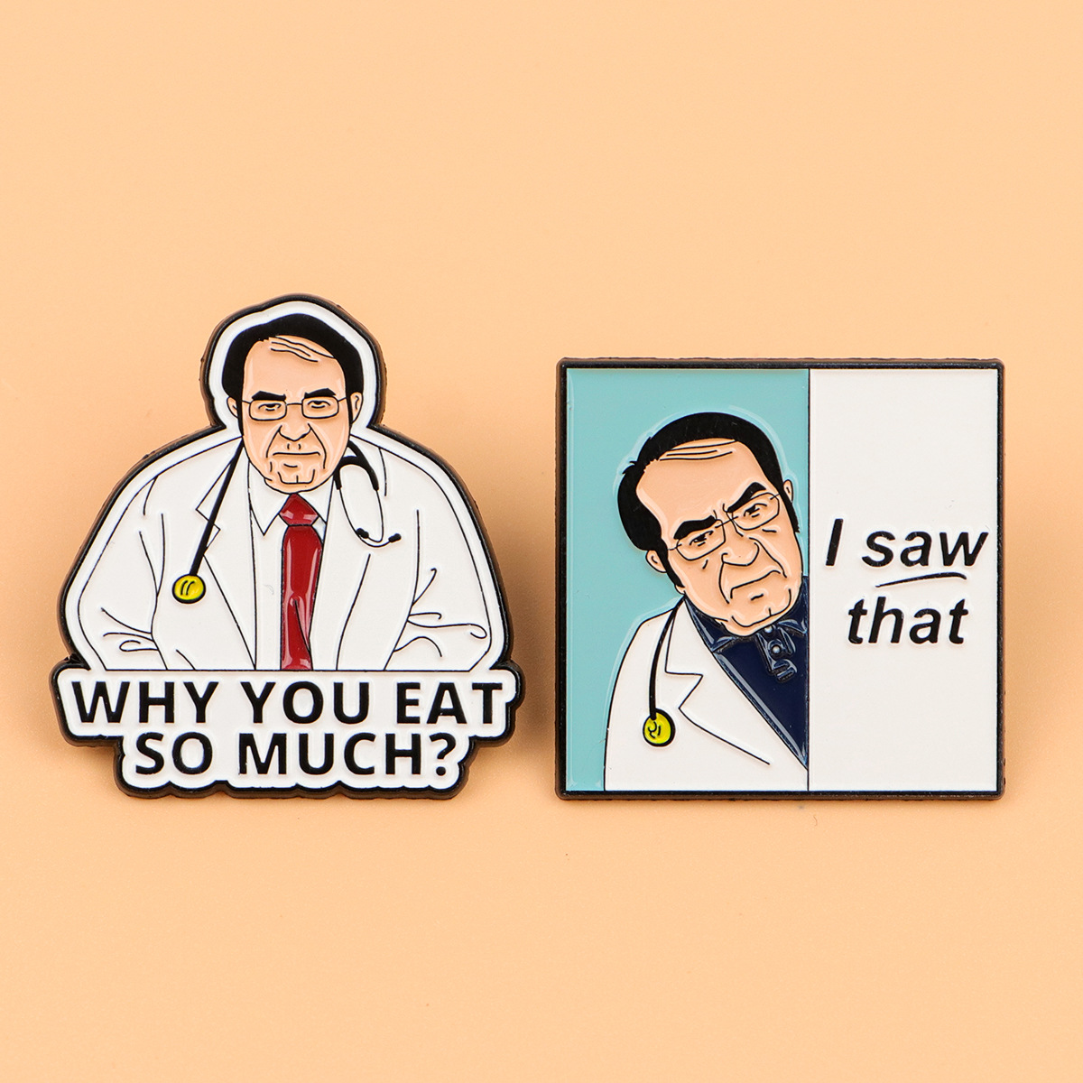 Medical Doctor Character Brooc - Embroidery Wallpaper 评论和价格