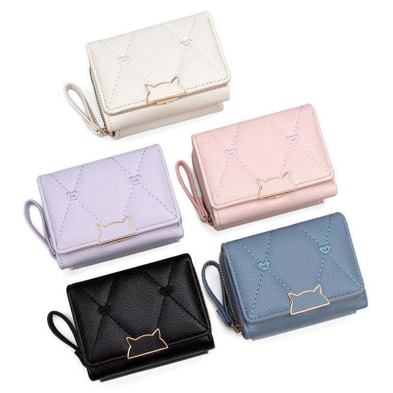 PU Leather Short Wallet With C - Embroidery Wallet 评论和价格