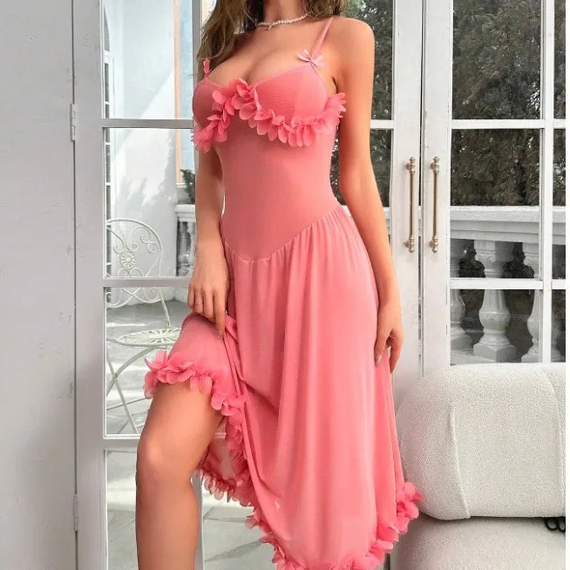 Nolia 2-Piece Sexy Embroidery  - Embroidery Red 评论和价格