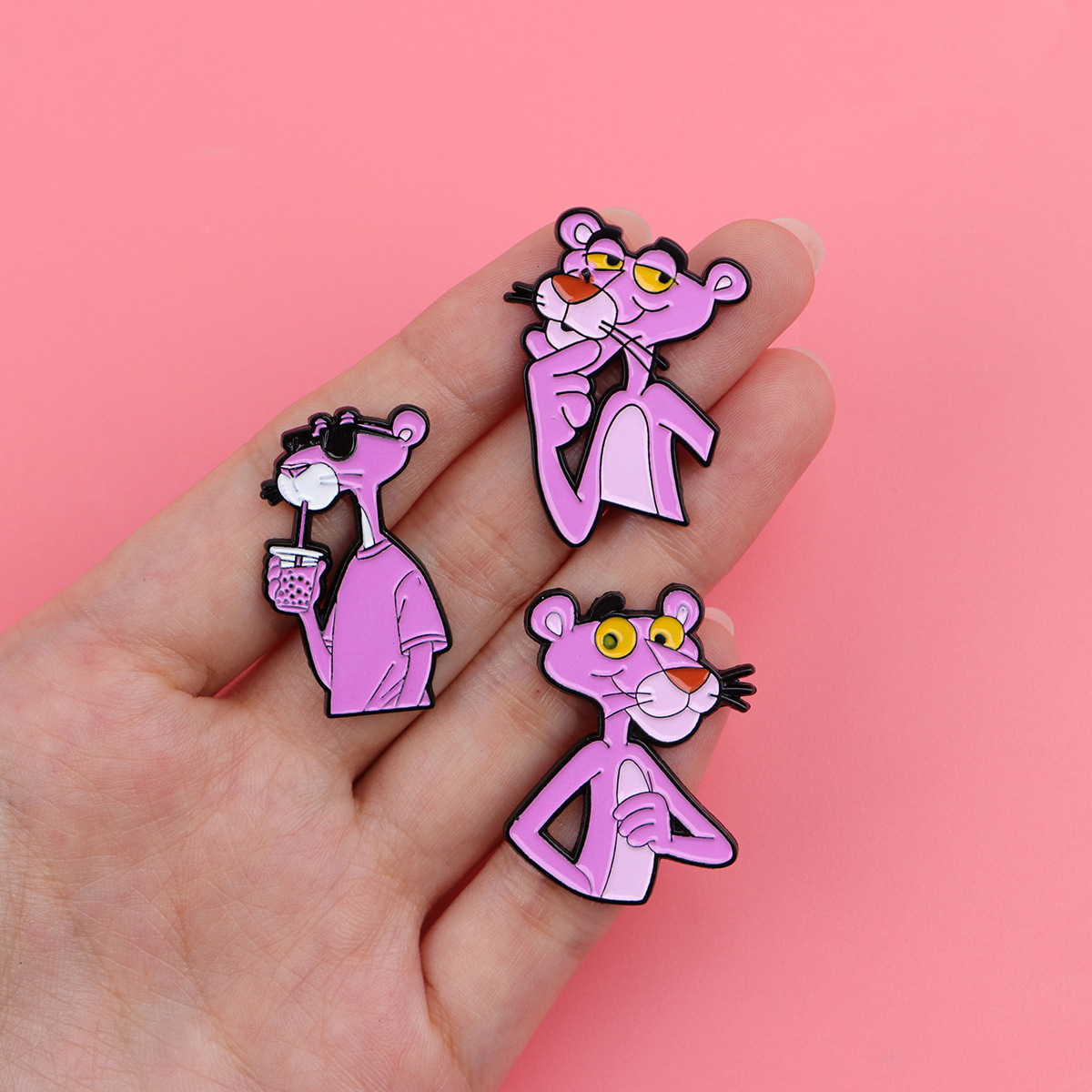 Cute Leopard Cartoon Brooch Pi - Embroidery Wallpaper 评论和价格