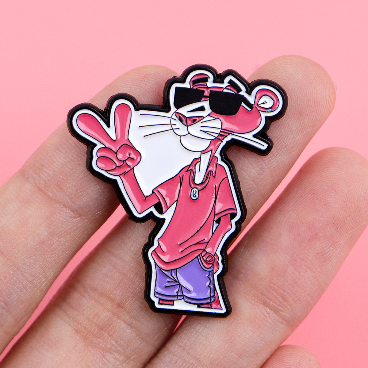 Cute Leopard Cartoon Brooch Pi - Embroidery Wallpaper 评论和价格