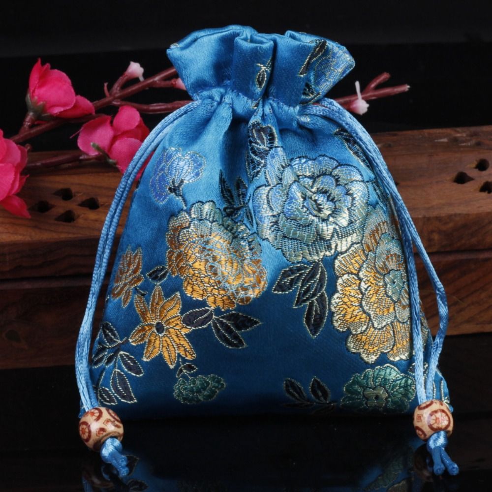 Floral Embroidery Flower Draws - Embroidery Bag 评论和价格