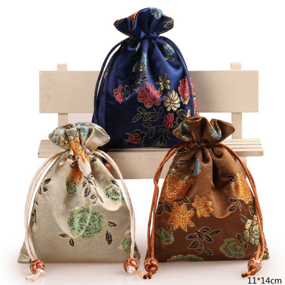 Floral Embroidery Flower Draws - Embroidery Bag 评论和价格