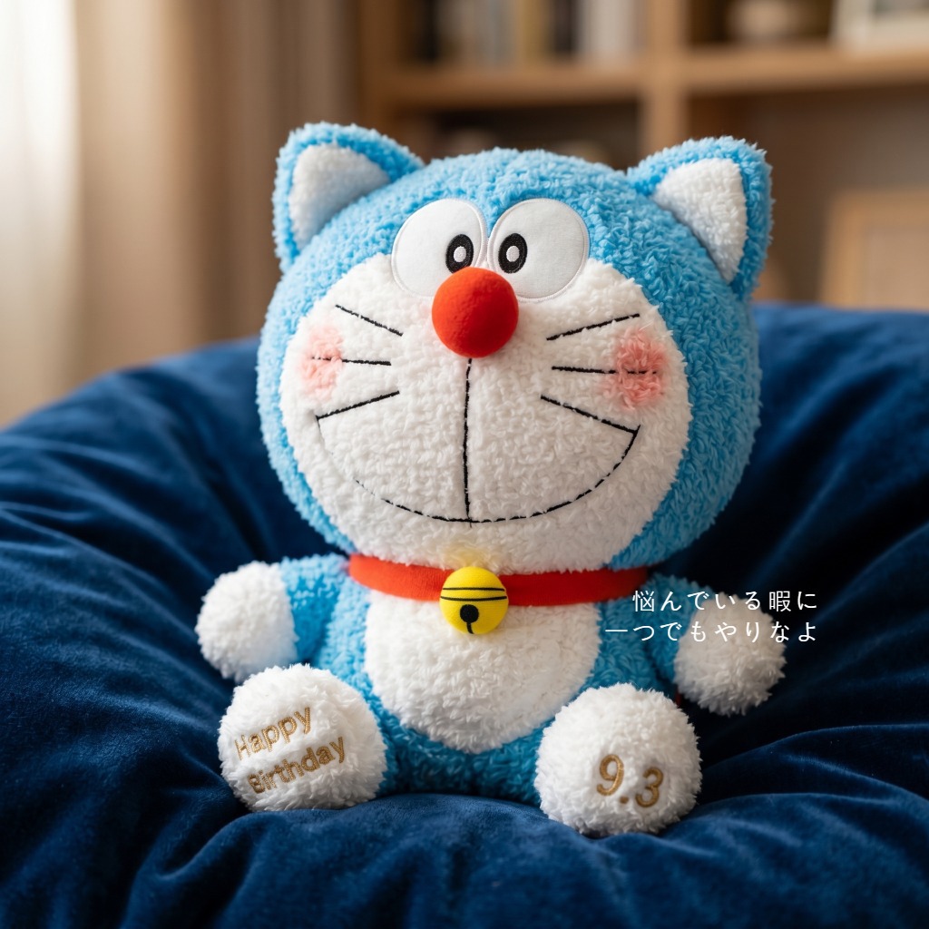 Cute Birthday Version Doraemon - Embroidery Design Love 评论和价格